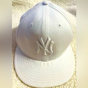 New era new york yankees white primary logo basic cap